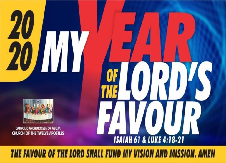 Happy New Year 2020 – MY Year of the Lord’s Favour