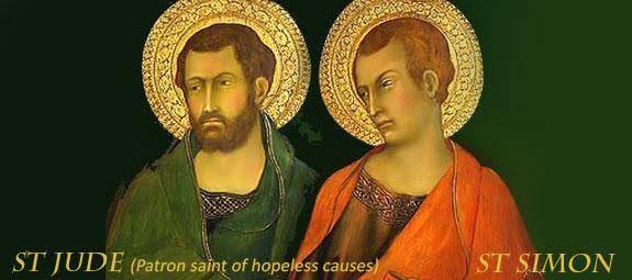 Readings and Reflection for October 28, Thursday Feast of Saints Simon and Jude, Apostles